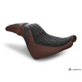 LUIMOTO (Hex-Diamond) Rider Seat Covers for the HARLEY DAVIDSON Fat Bob (2018+)